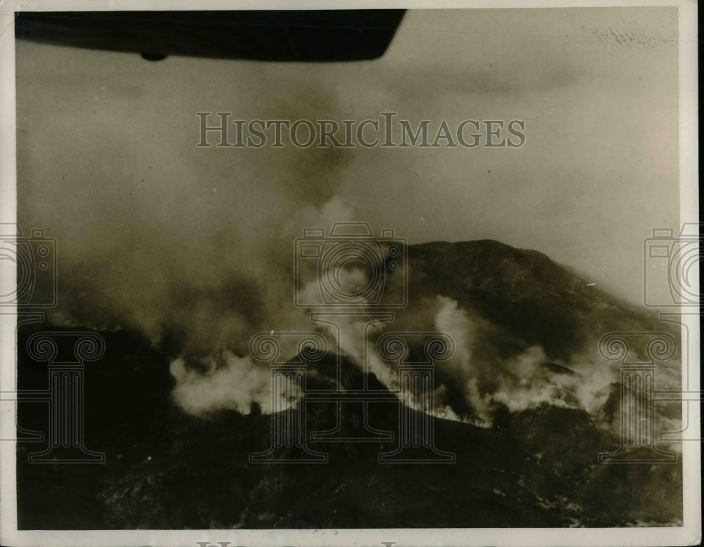 1930 Forest Fire Raging in California  - Historic Images