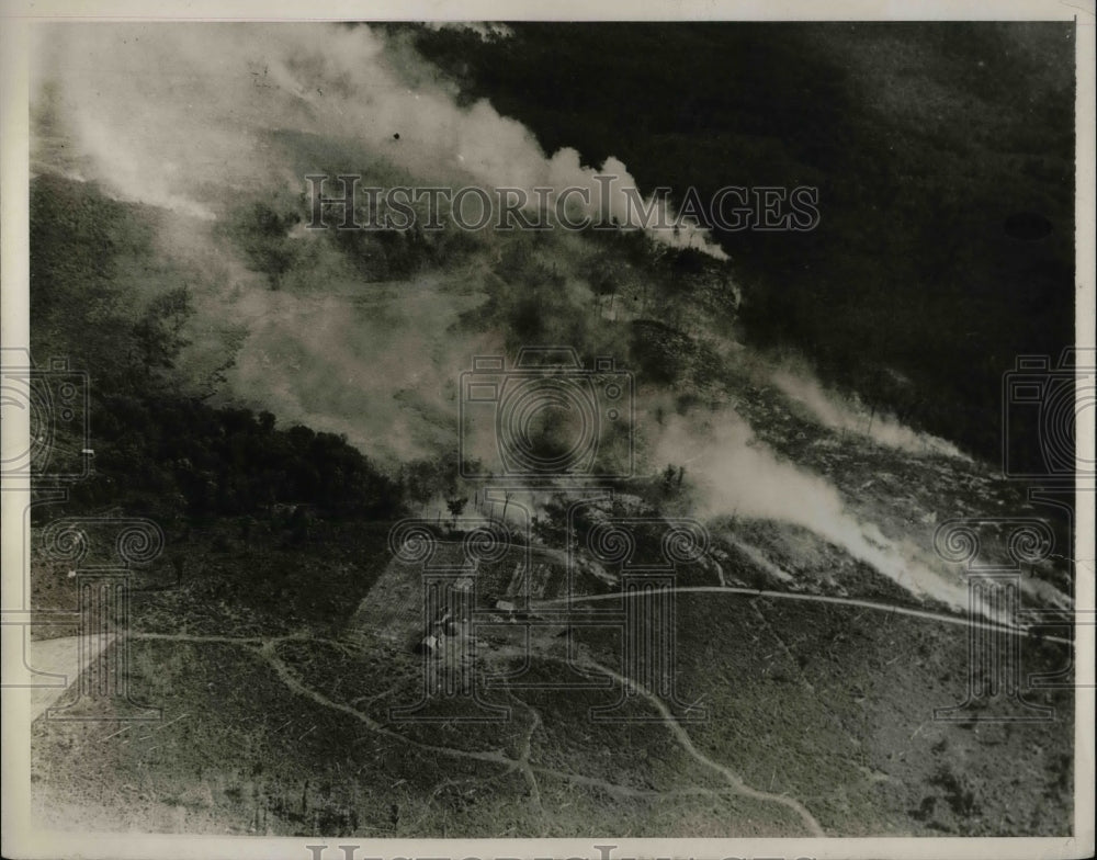 1930 Press Photo Wisconsin Aerial View of Forest Fire - nea65909 - Historic Images