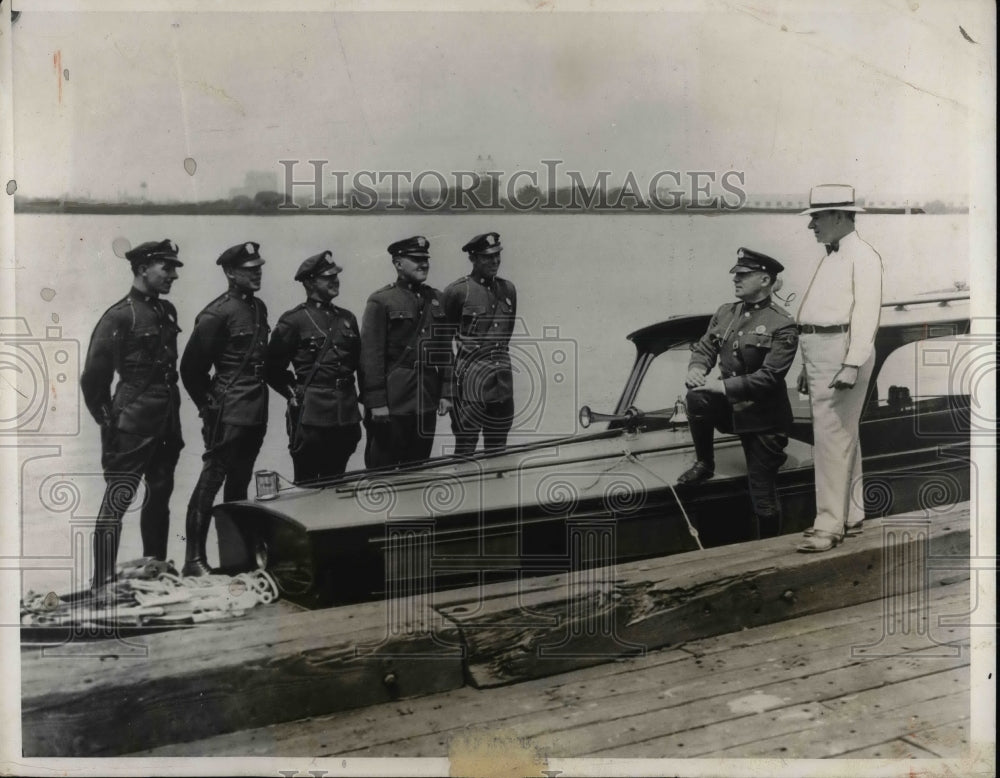 1931 Press Photo Penn State HW Patrol. Capt WC Price,Lt WJ Ruch,&amp; others - Historic Images