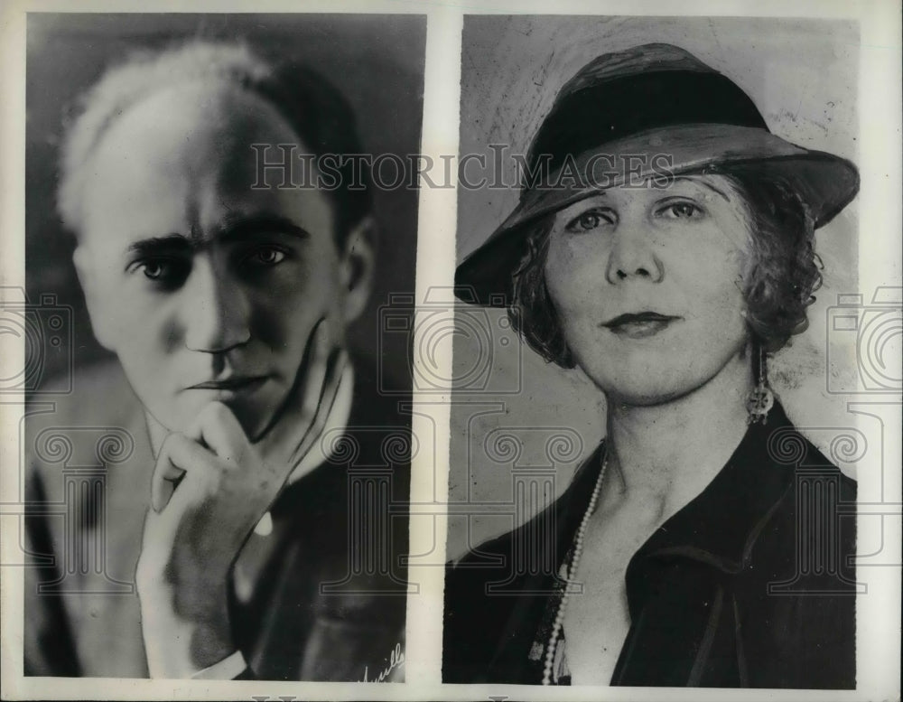 1938 Orchestra conductor Karl Krueger &amp; Mrs A Krueger  - Historic Images