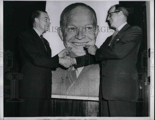 1952 Ill chair for Eisenhower campaign, GA Poole Jr, RW Welch - Historic Images