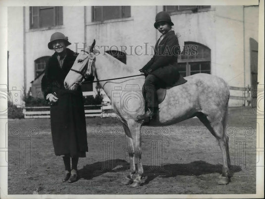 1933 Press Photo Paulina Longworth, rider in Jr. Horse Show in Washington DC - Historic Images