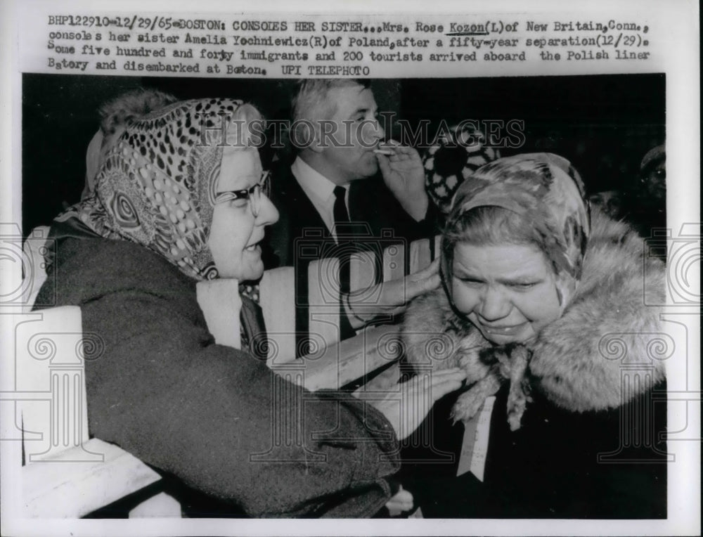 1965 Rose Kozon consoles Amelia Yochniewicz  - Historic Images