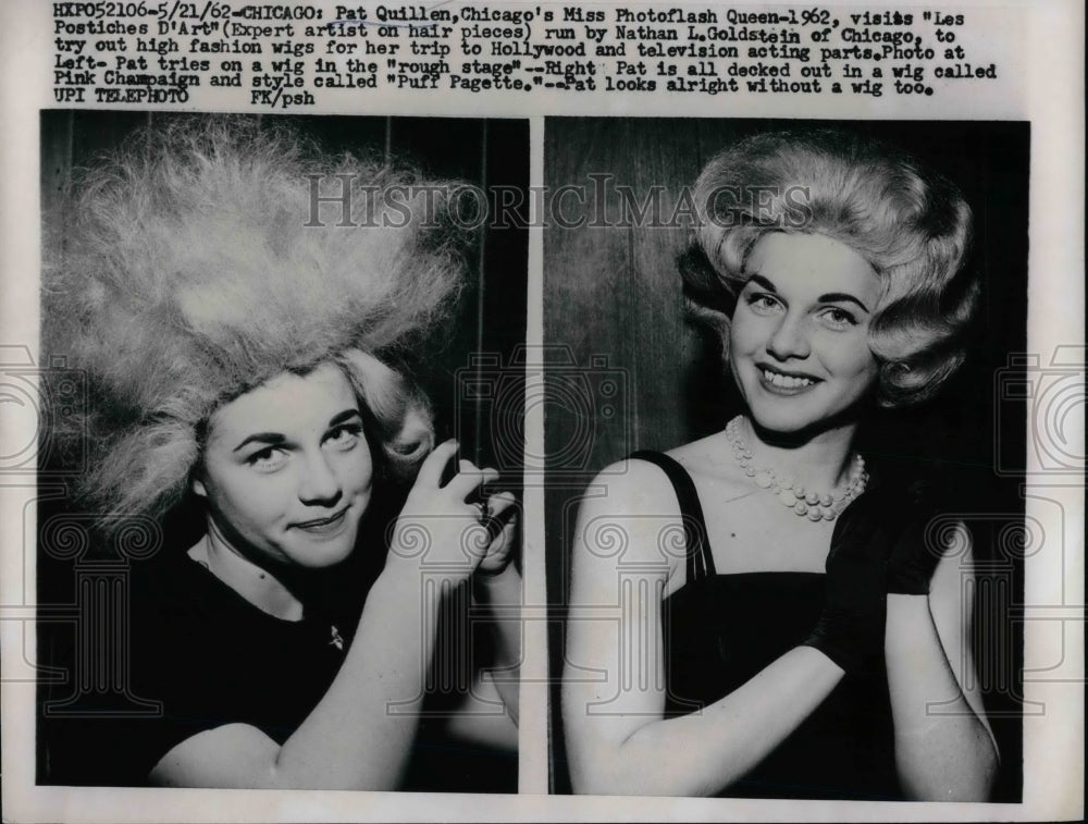 1962 Chicago&#39;s Miss Photoflash Pat Quillem  - Historic Images