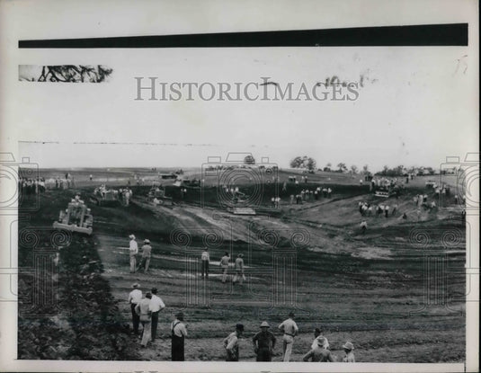 1948 Construction Work Site  - Historic Images