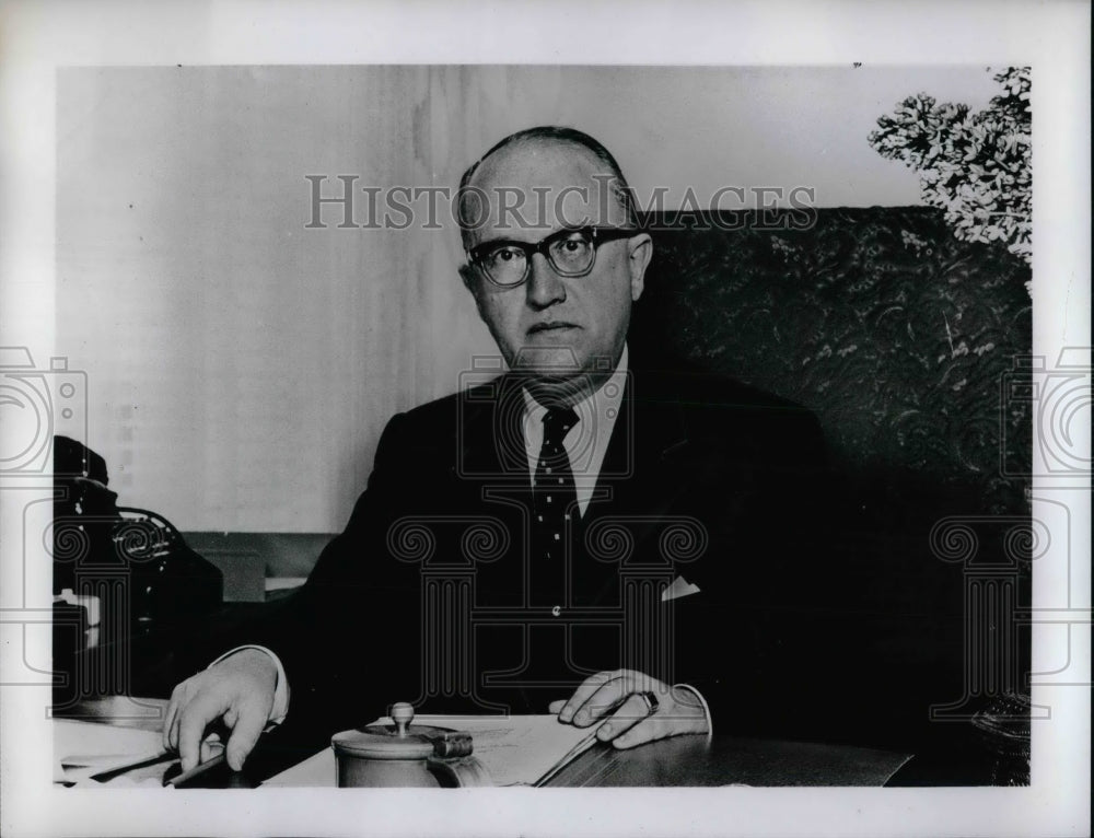 1963 Professor Walter Hallstein, President, EEC Commission - Historic Images