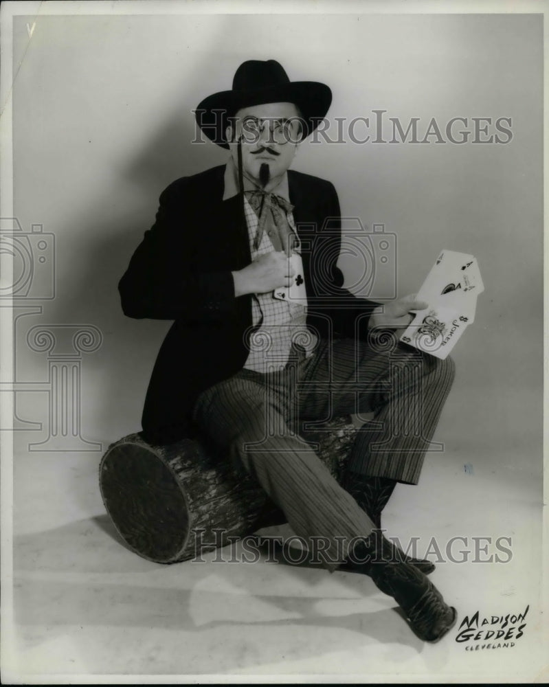 1954 Steve Crower, of WNBK Radio Station.  - Historic Images