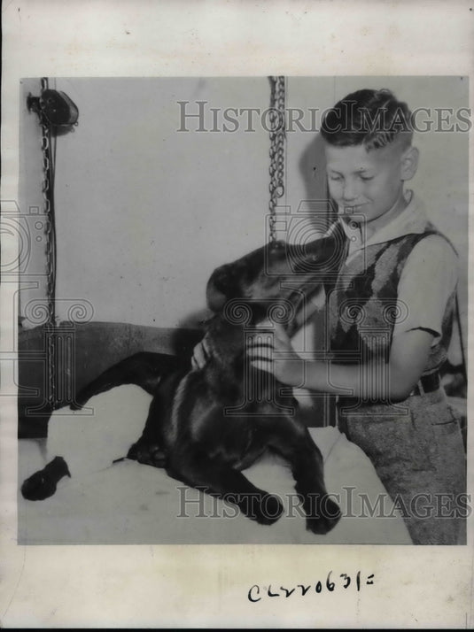 1933 Rev. William Kitchen charged w/ cruelty to "Pooch" the dog - Historic Images