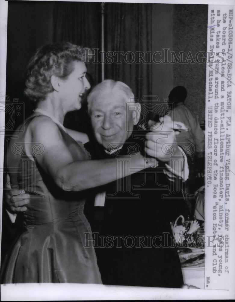 1959 Arthur Vining Davis &amp; Evelyn Mitchell dance at Boca Raton Hotel - Historic Images