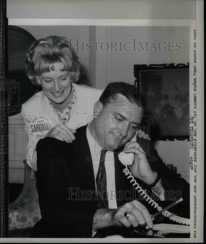 1965 Press Photo Newark, N.J. State Sen. Charles W. Sandman &amp; wife Marion - Historic Images