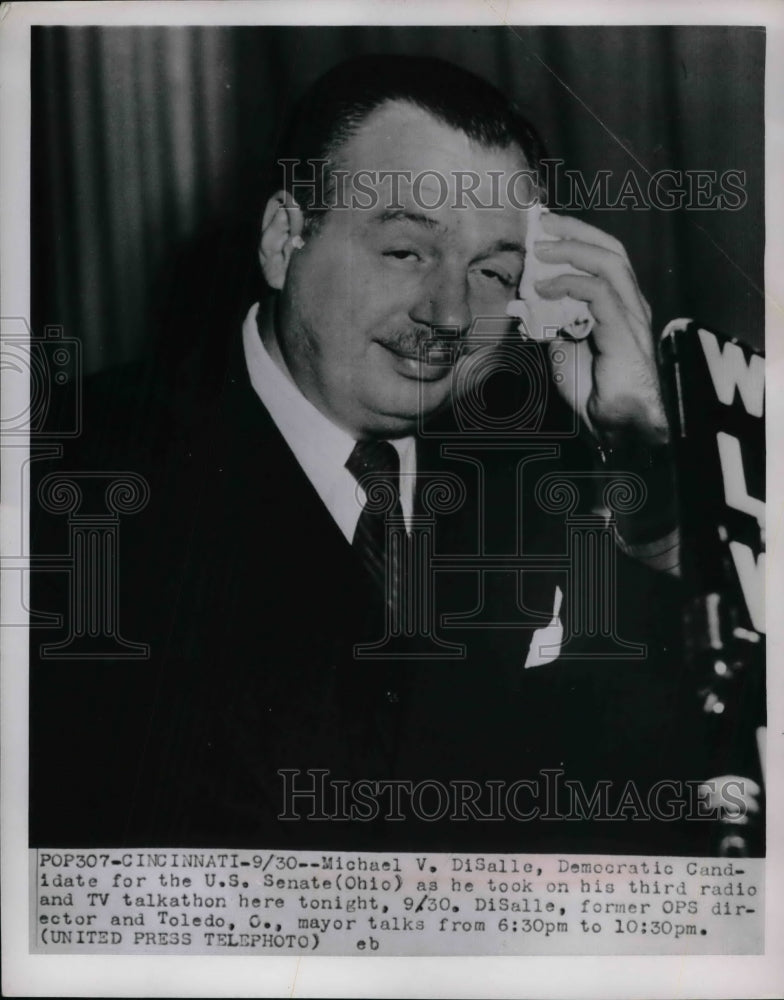 1952 Democratic Candidate for Senate Michael DiSalle of Ohip - Historic Images