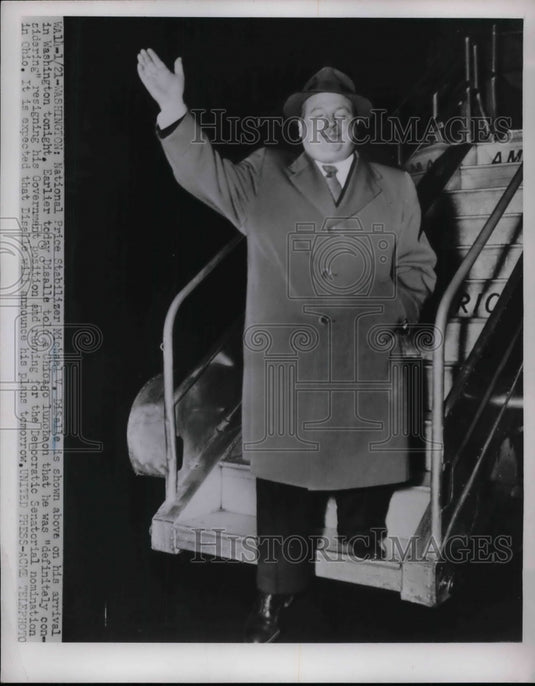 1952 Natl Price Stabilizer Michael DiSalle in D.C.  - Historic Images