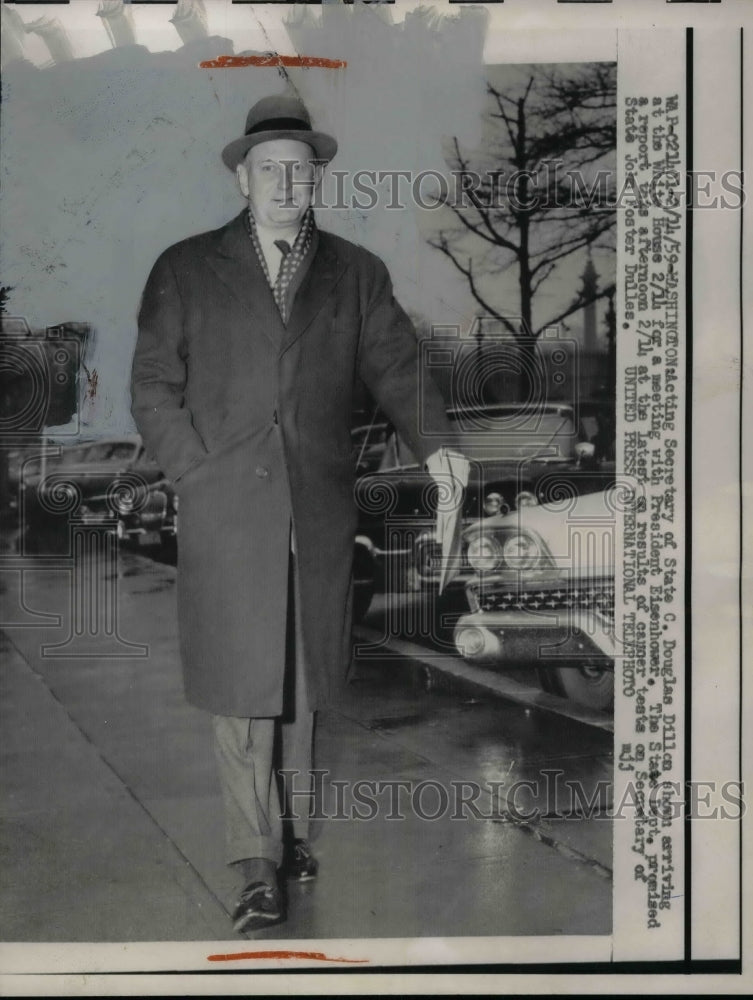 1959 Sec. of State, C. Douglas Dillon in D.C.  - Historic Images