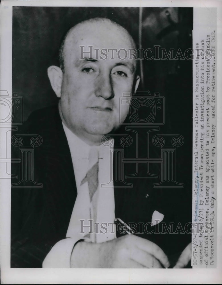 1951 IRS collector in Mass. Dennis DeLaney  - Historic Images