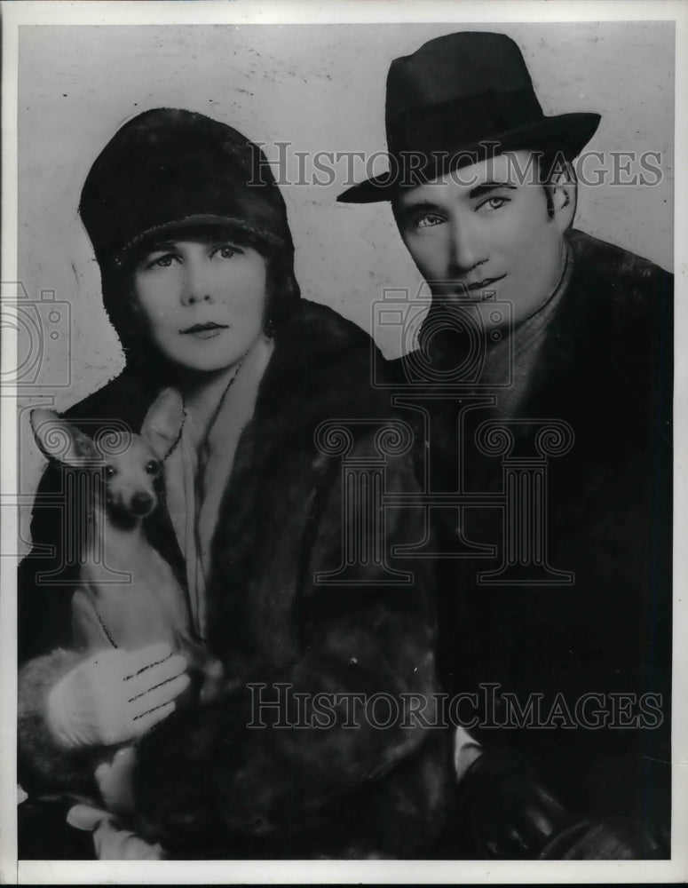 1938 Press Photo Mr &amp; Mrs Karl Kruger in Hollywood - nea66648 - Historic Images