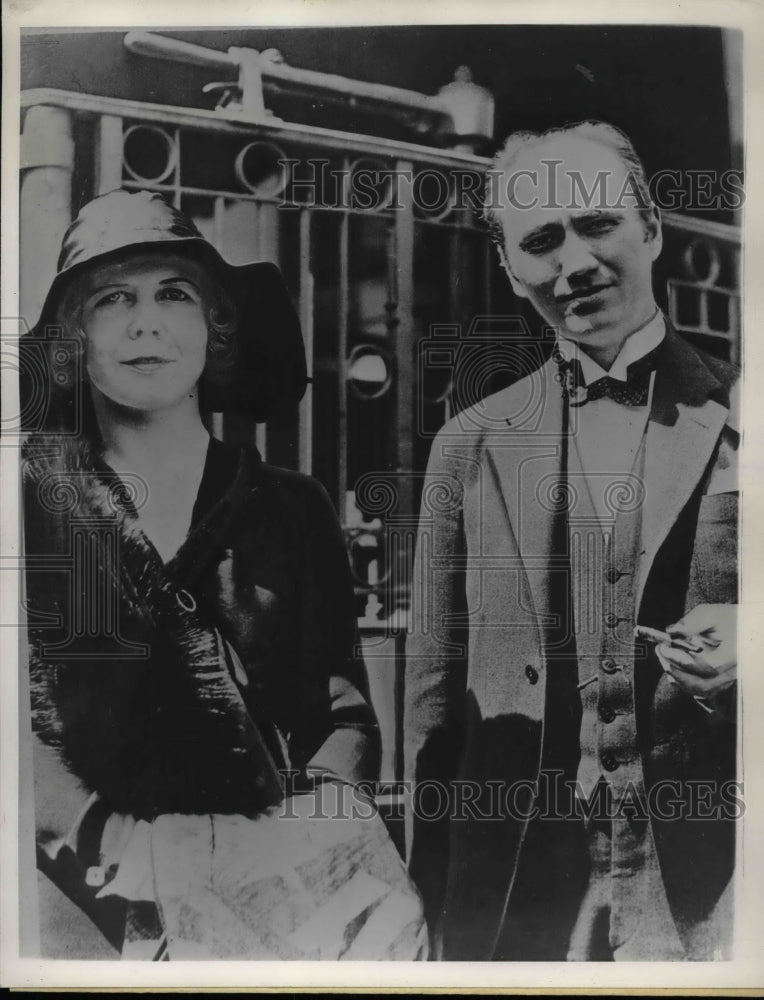 1938 Press Photo Mr & Mrs Karl Krueger, US conductor in Hollywood - nea66649 - Historic Images