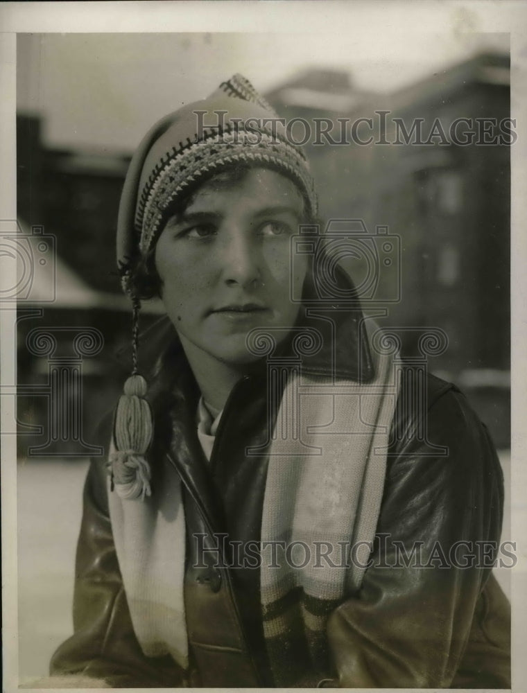 1927 Miss Charmain Williams Winter Sports Lake Placid Club - Historic Images