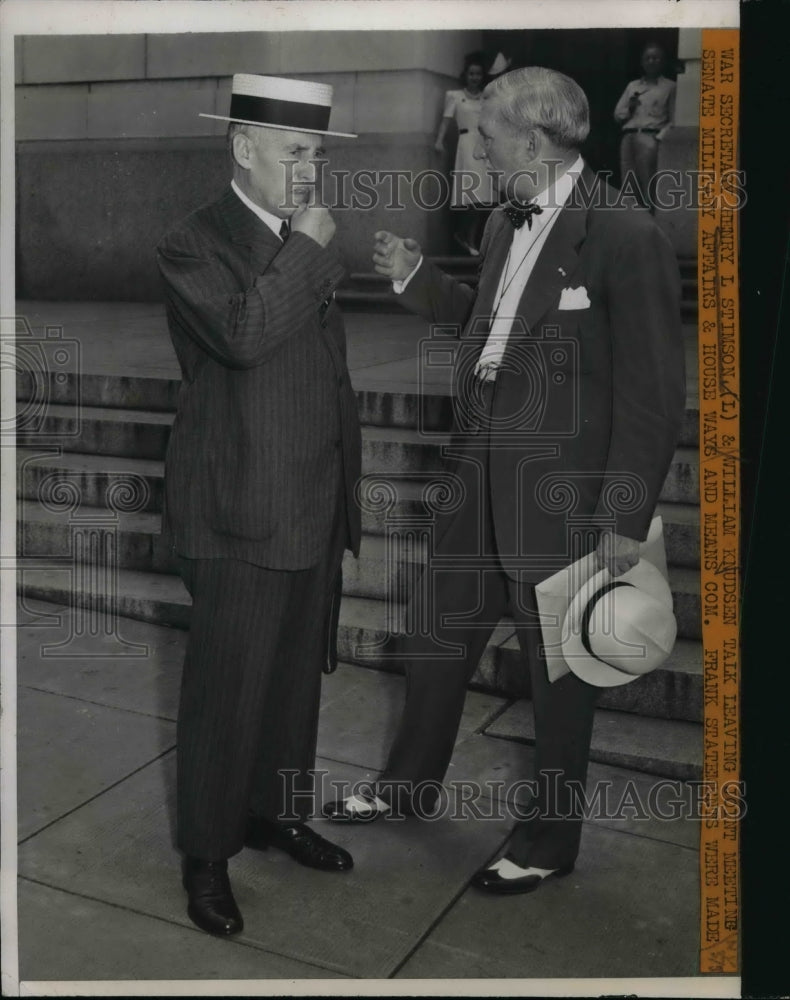 1940 Sec of State Henry Stimson &amp; William Doak, Sec of Labor - Historic Images