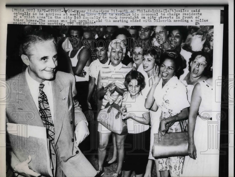 1961 Philadelphia, Pa Mayro Richardson Dilworth  - Historic Images