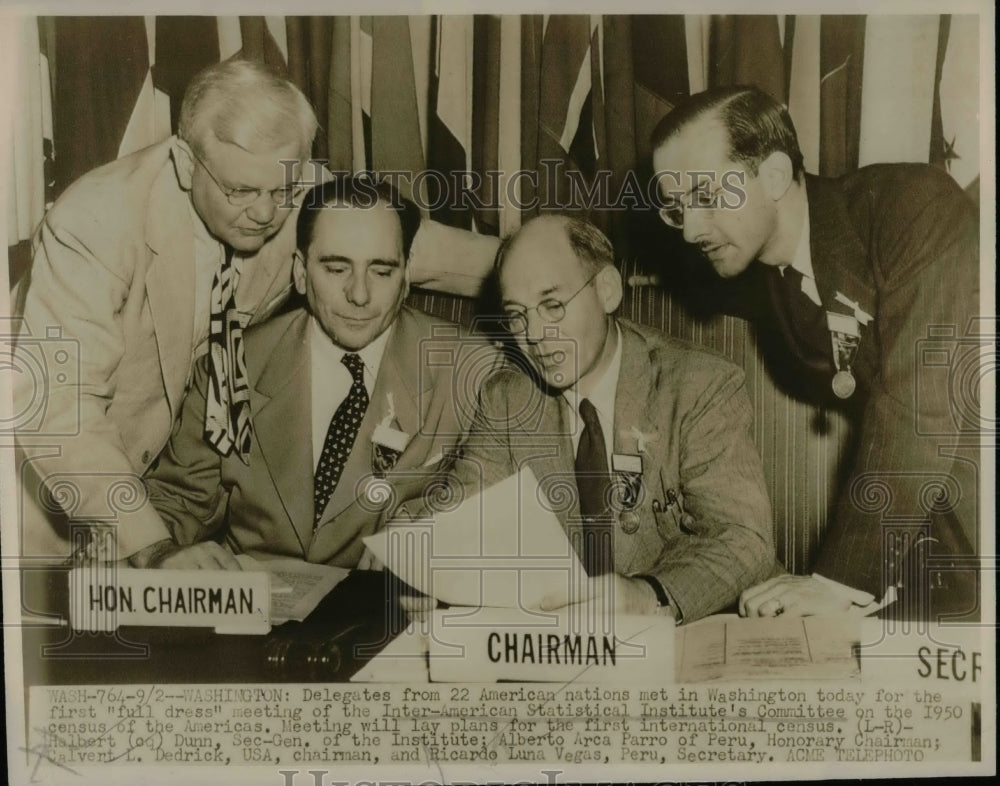 1947 Delegates from 22 American Nations Meet in Washington - Historic Images