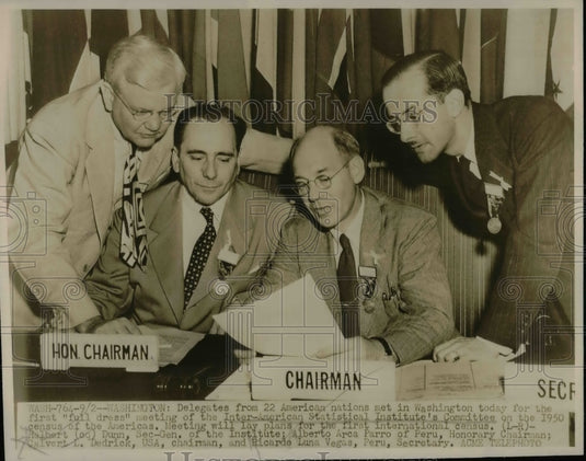 1947 Delegates from 22 American Nations Meet in Washington - Historic Images