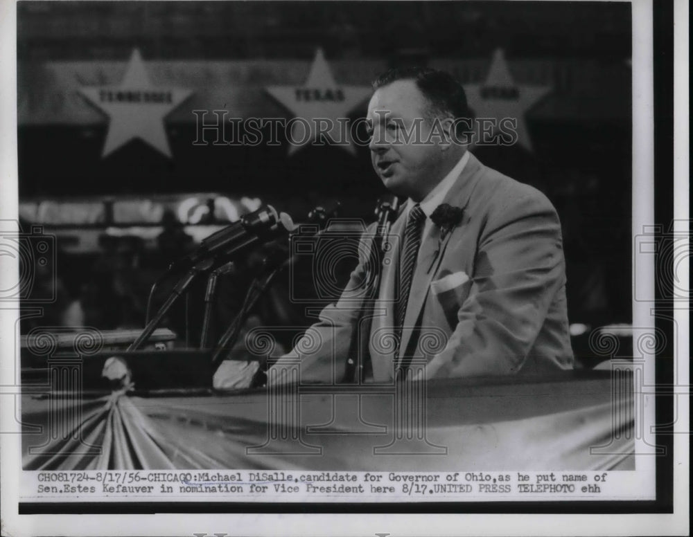 1956 Ohio Gov. cndidate Michael DiSalle  - Historic Images