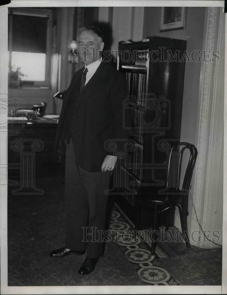 1933 US Sec of State Henry L. Stimson in D.C. office  - Historic Images