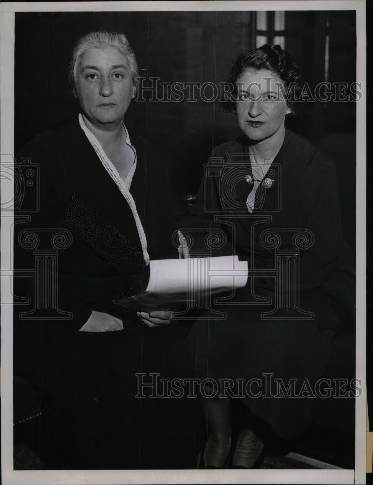 1935 Mrs. Edward Jacobs, Senior Hadassah, Celia Slohm, Zionist - Historic Images