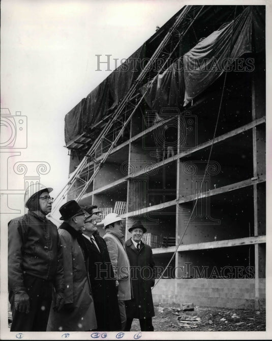 Press Photo Dike Park Construction, M. Ward, J. Cerule, E. Morgan, W. Baker Jr. - Historic Images