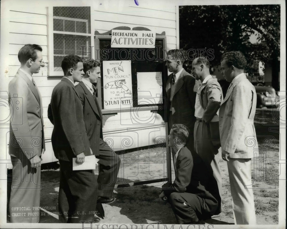 1941 Press Photo Ft Hayes, Ohio,H Farley,E Evans,B Herman,D Walter,B Miller - Historic Images