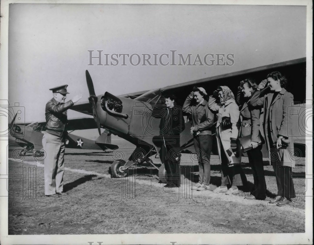1941 Press Photo Col ME Estabrook, B Weaver, M Courtney,C Davis,D McClean - Historic Images