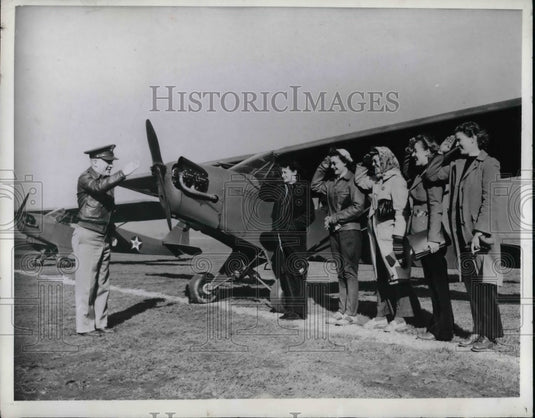 1941 Press Photo Col ME Estabrook, B Weaver, M Courtney,C Davis,D McClean - Historic Images