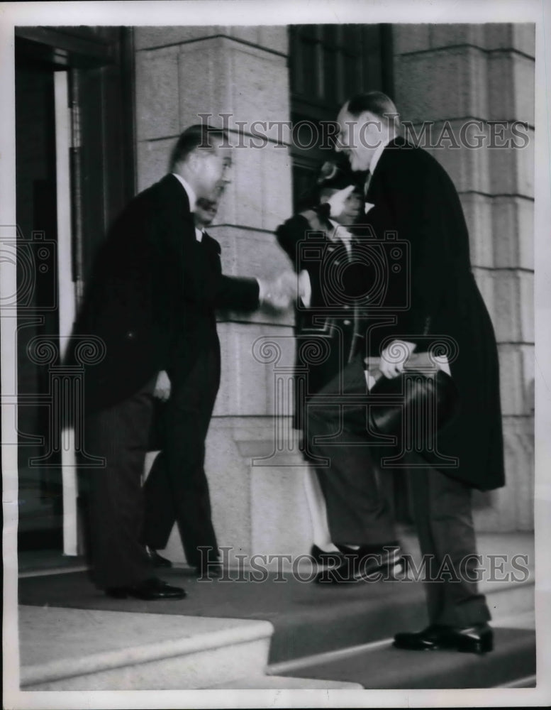 1952 American Ambassador Robert Murphy, Yasumasa Matsudaira - Historic Images