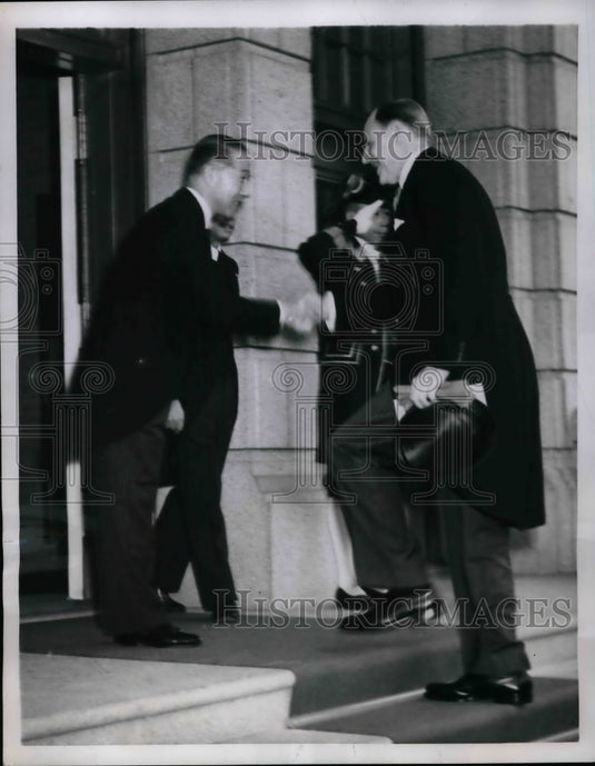 1952 American Ambassador Robert Murphy, Yasumasa Matsudaira - Historic Images