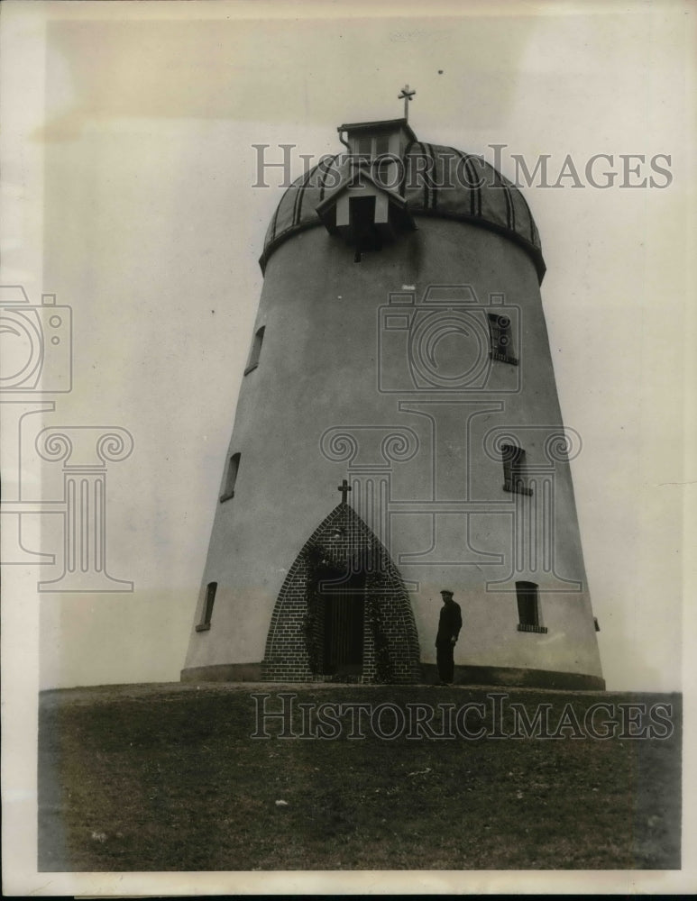 1931 Press Photo Church in a windmill at Veltenhof, Germany - nea67534-Historic Images