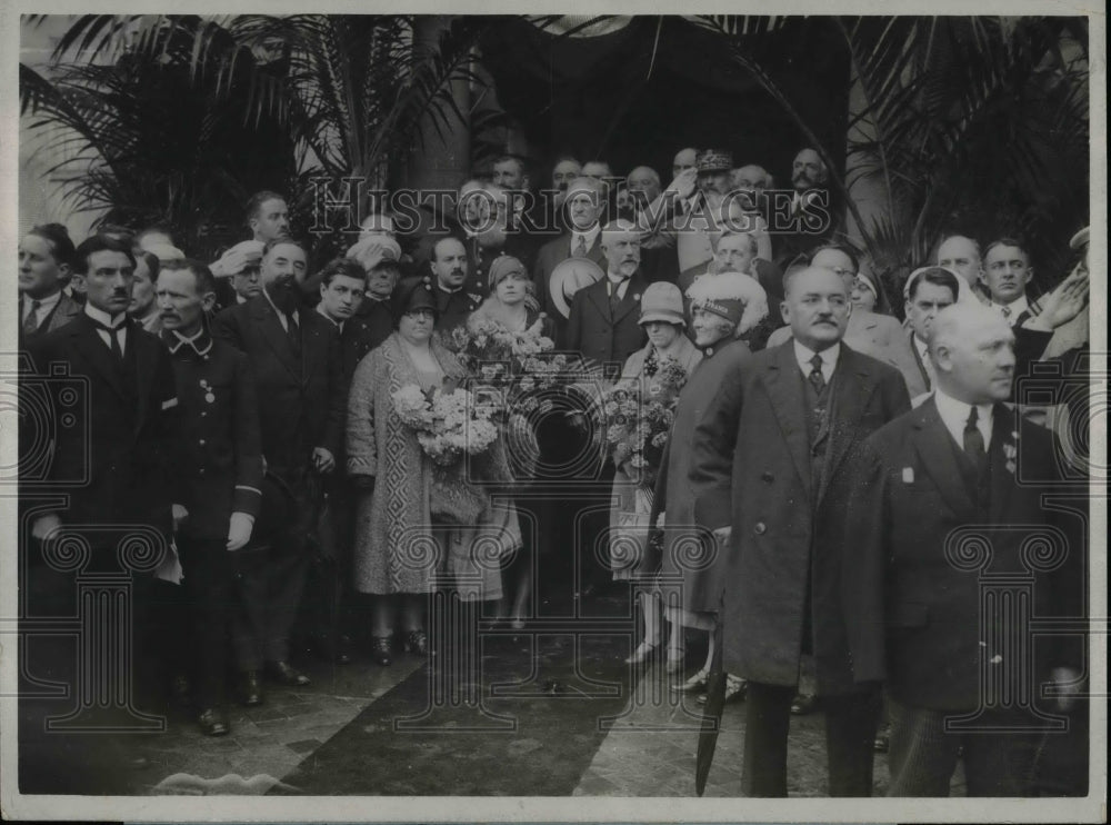 1927 Press Photo Reception tendered to Gen. Pershing and Commander Savage - Historic Images