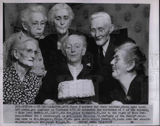 1955 Press Photo Jean Dawson, Chloe Hickmontt, Lillie Phillips, Margaret Cross-Historic Images