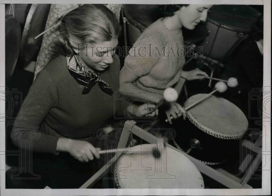 1937 Jean Korn at Temple University in Philadelphia Pennsylvania - Historic Images
