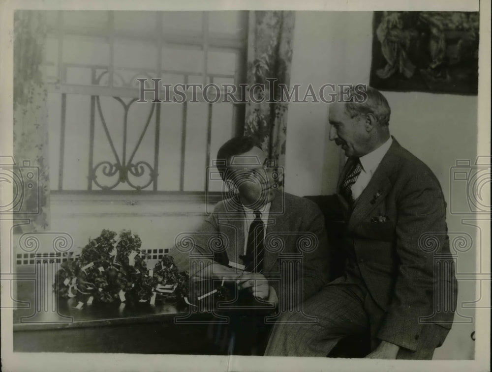 1929 Oliver Voorhees veteran on Memorial Day  - Historic Images