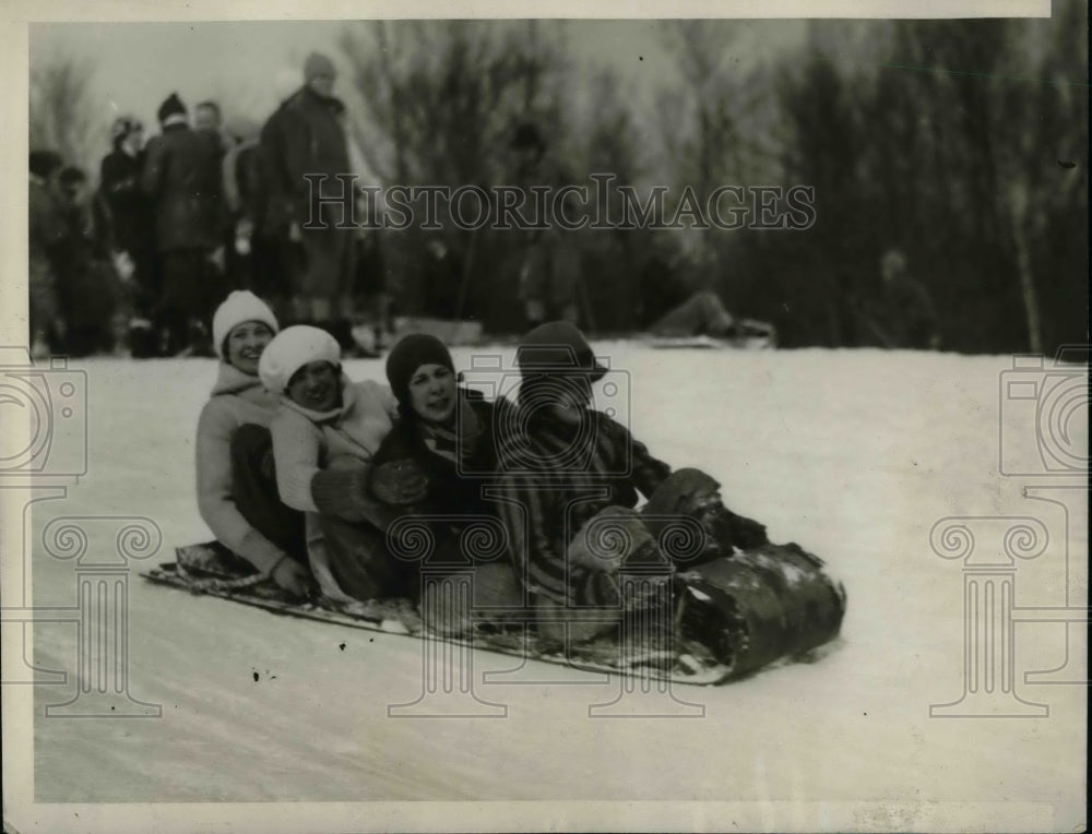 1929 Press Photo Dorothy Smith Florence Dixon Eva Bringle and Adele Hauser - Historic Images