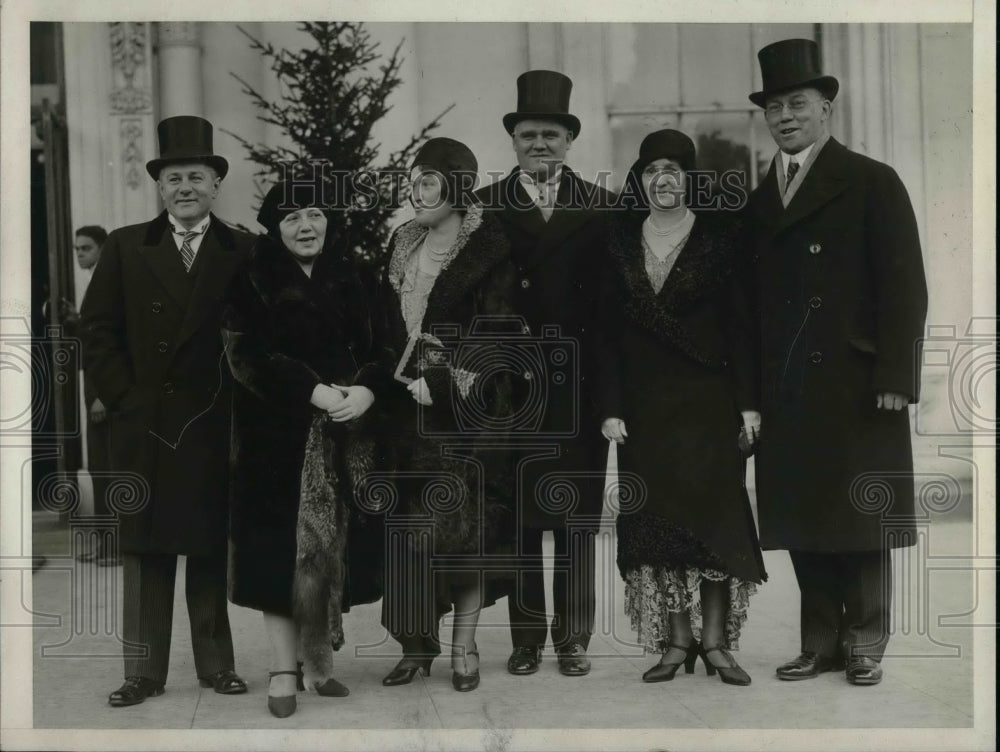 1930 Press Photo Mr. & Mrs. L. Richey, Mr. & Mrs. G. Akerson, Mr. & Mrs. Newton - Historic Images