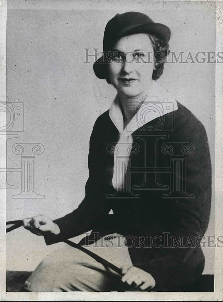 1934 Eleanore Jones Kirmeyer, sponsor of Kansas ROTC  - Historic Images