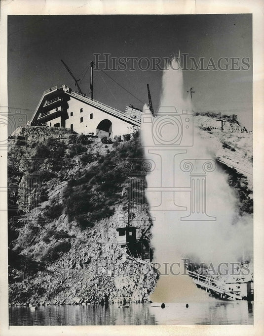 1948 Morris Dam in California & a missle being launched  - Historic Images