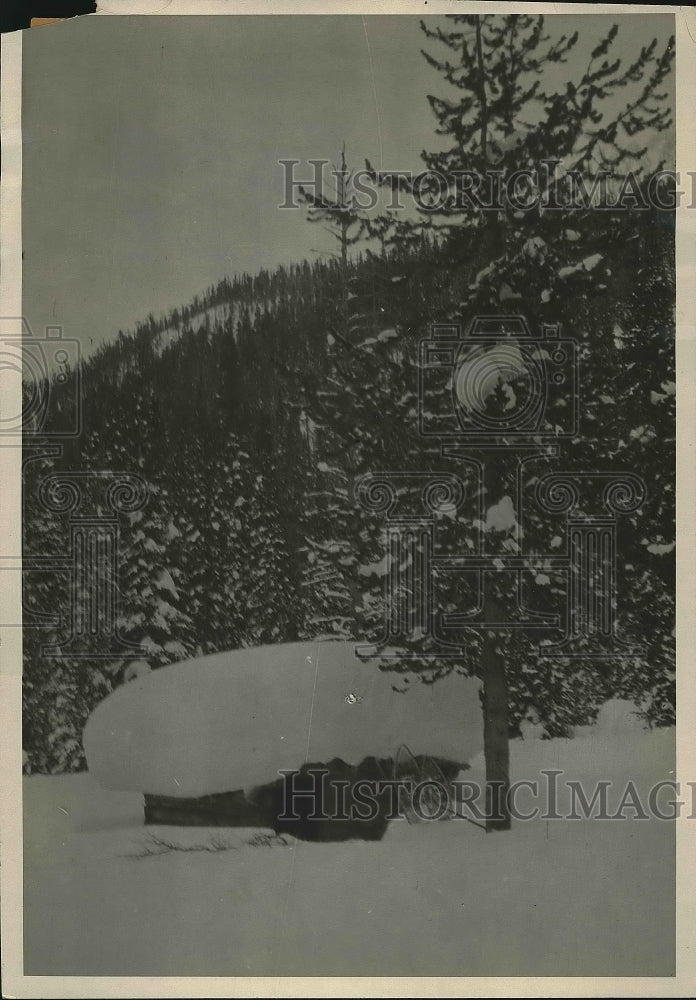 1926 Glacier National Park covered in snow  - Historic Images