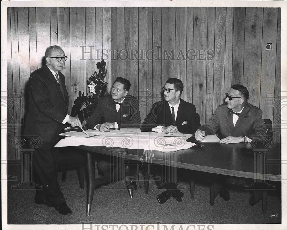 1969 Businessmen at Meeting  - Historic Images