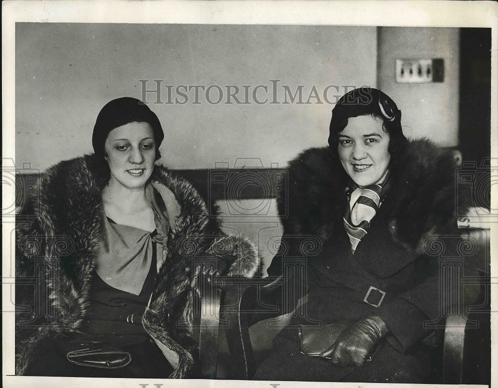 1932 Mabel Keyser Aiken &amp; Margaret Maloney Aiken Two Of Three Wives - Historic Images