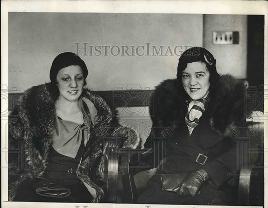 1932 Mabel Keyser Aiken & Margaret Maloney Aiken Two Of Three Wives - Historic Images