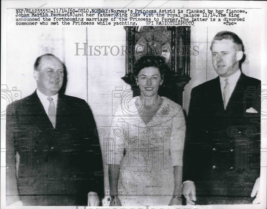1960 Norwegian Princess Astrid Announcing Marriage to Johan Ferner - Historic Images