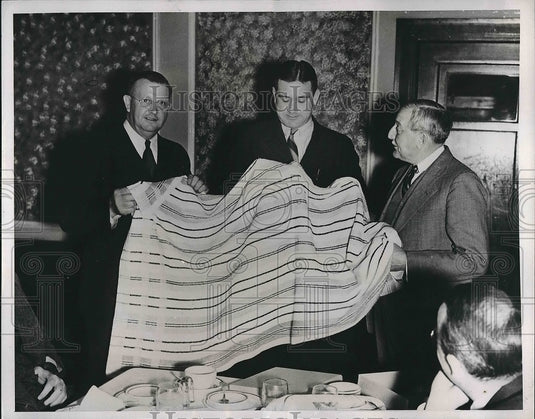 1937 University Football Coach Marty Peters with Athletic Director - Historic Images