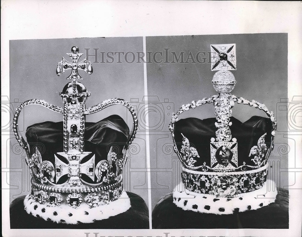Press Photo Crown of St. Edward, Imperial State Crown, England - nea68353 - Historic Images